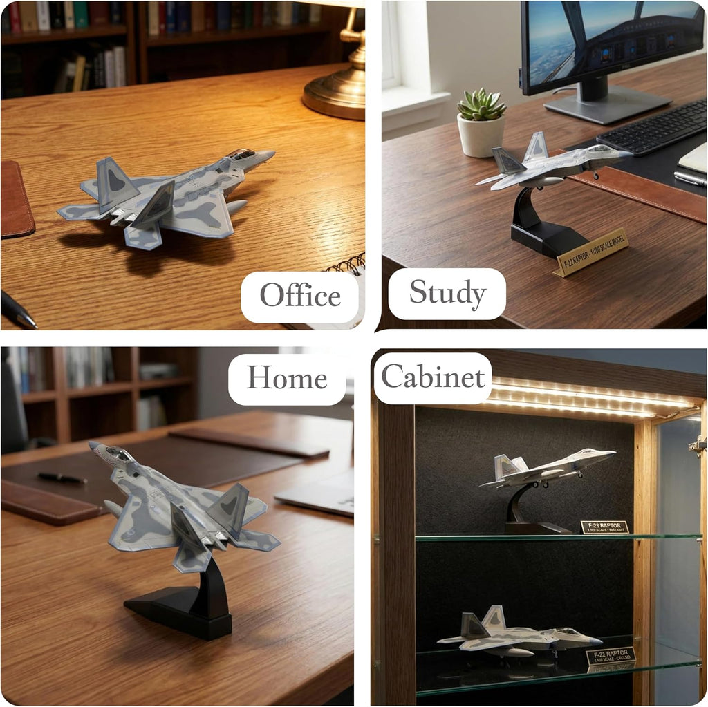 F-22 Raptor Die-Cast Airplanes-1/100 Scale Spirits of American