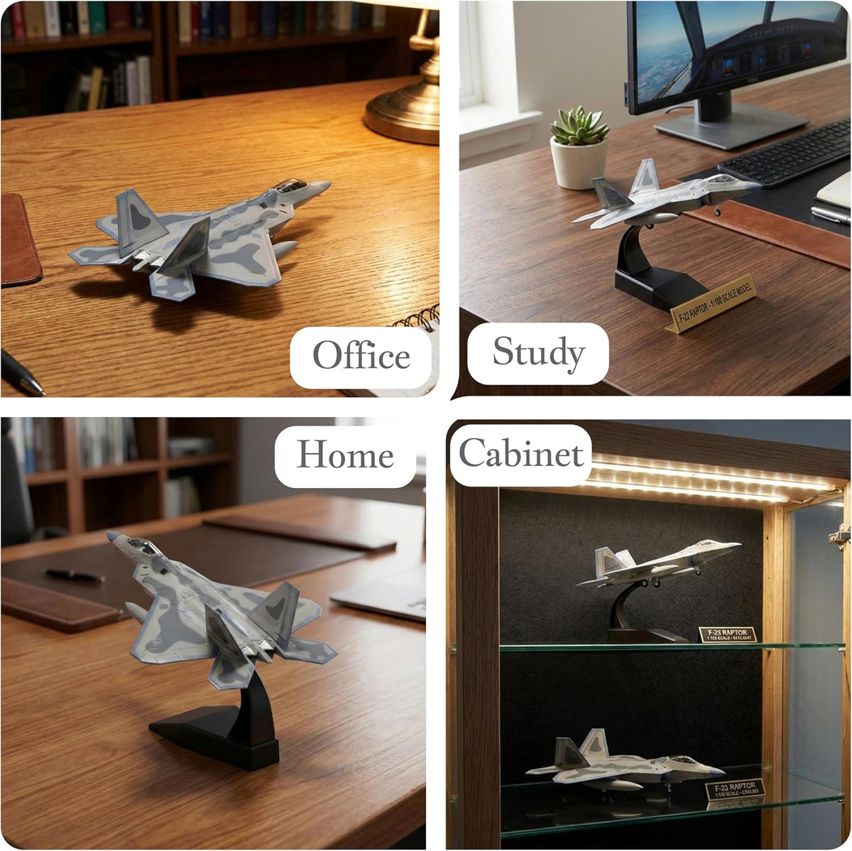 F-22 Raptor Die-Cast Airplanes-1/100 Scale Spirits of American