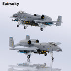 1:100 Scale A-10 Thunderbolt II Warthog Metal Fighter Jet Model Military Die-Cast Aircraft Models for Collection or Gift