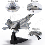 F-22 Raptor Die-Cast Airplanes-1/100 Scale Spirits of American