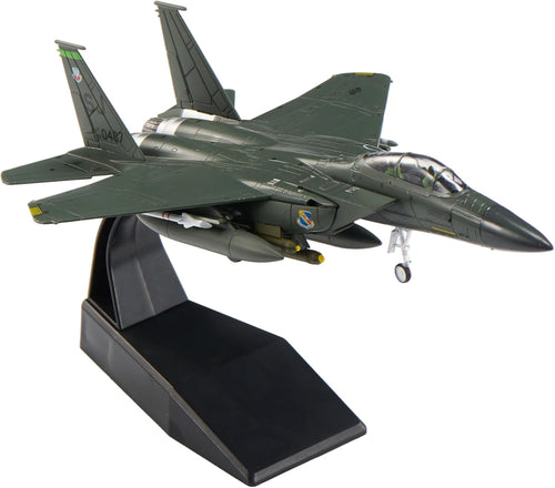 1:100 Scale F-15E Eagle Metal Fighter Jet Model Military Die-Cast Aircraft Models for Collection or Gift