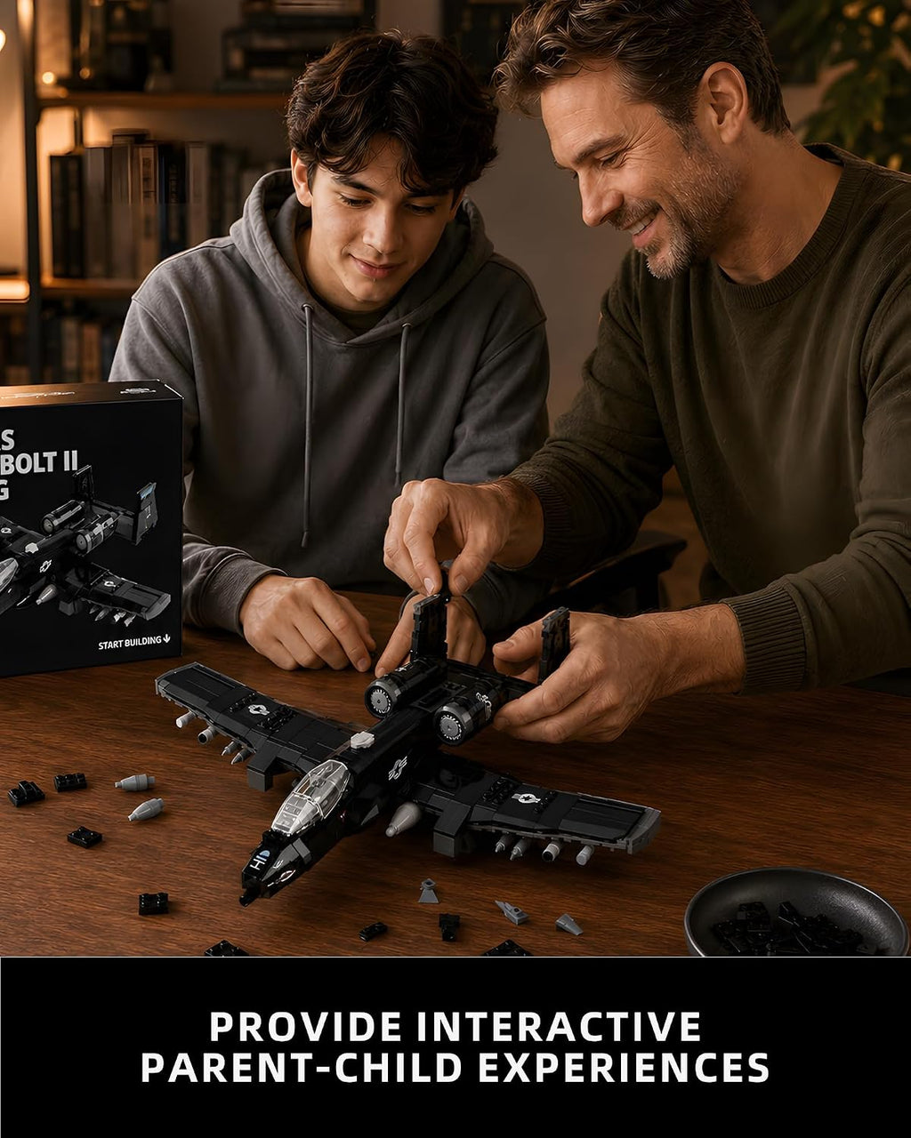A-10 Warthog Attack Aircraft Building Block Military Fighterjet Set Kids 6+