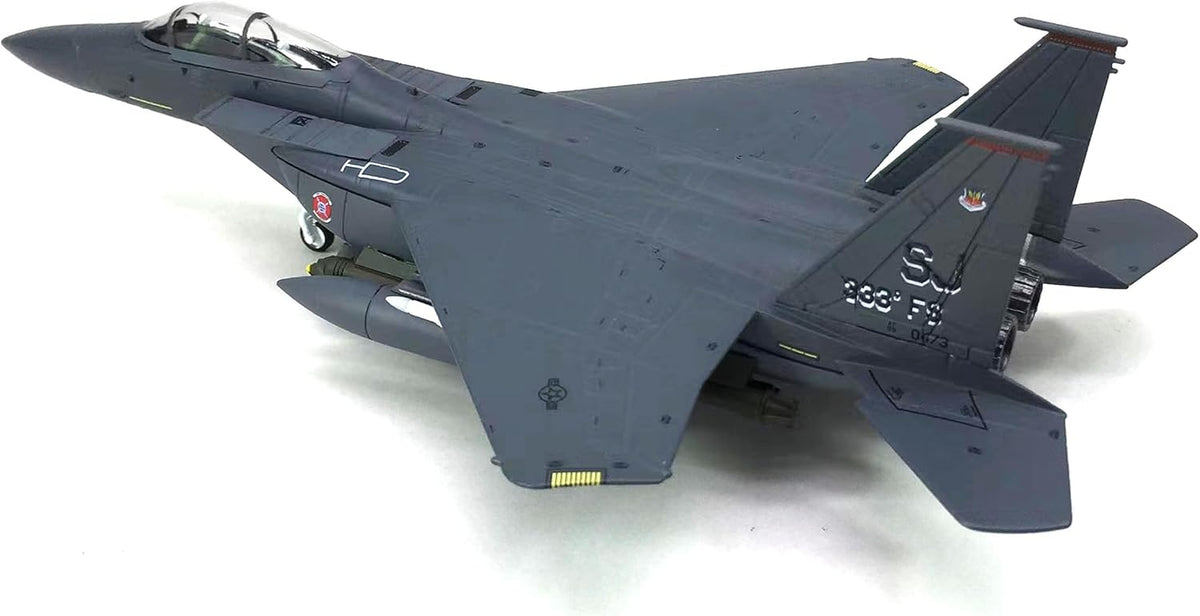 Diecast Airplane 1/100 Scale Model US Air Force F-15E Strike Eagle Fighter Jet Plane Model Attack Plane Military Airplane Models for Adults
