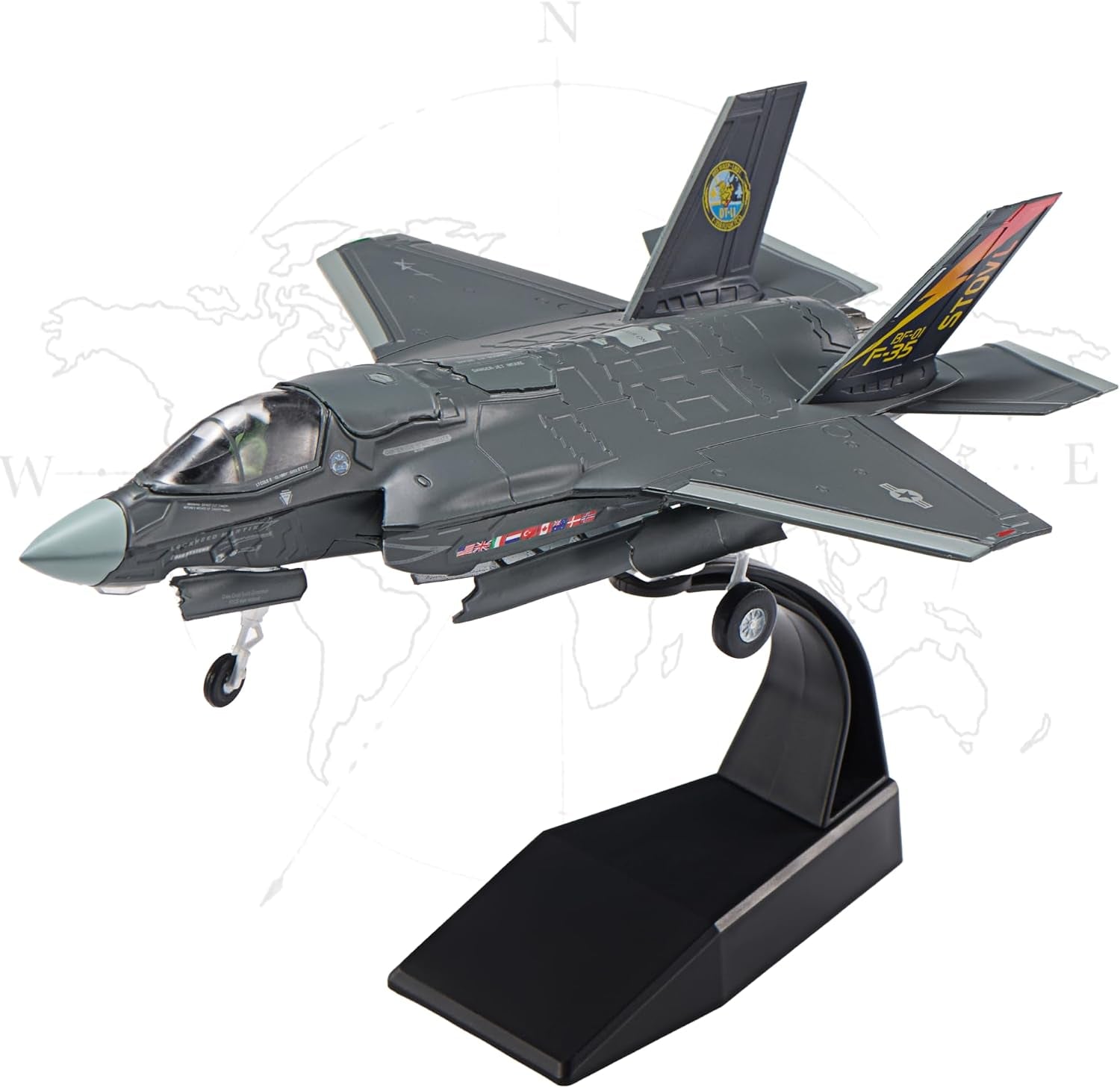F-22 Raptor Die-Cast Airplanes-1/100 Scale Spirits of American