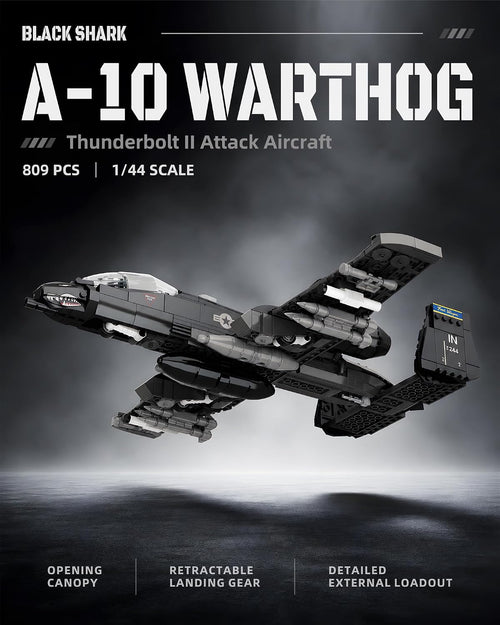 A-10 Warthog Attack Aircraft Building Block Military Fighterjet Set Kids 6+