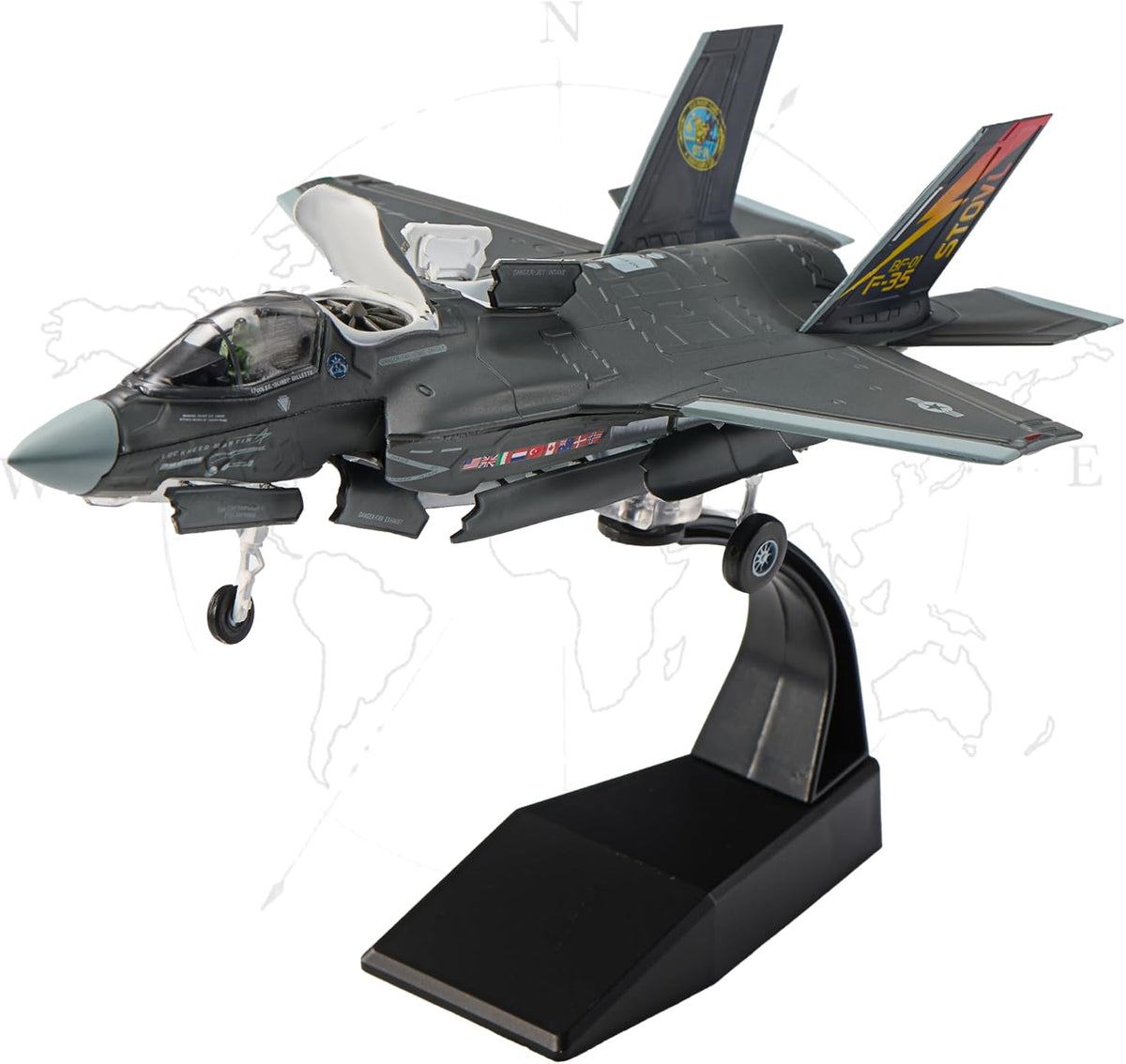 F-22 Raptor Die-Cast Airplanes-1/100 Scale Spirits of American