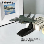 1:100 Scale F-15E Eagle Metal Fighter Jet Model Military Die-Cast Aircraft Models for Collection or Gift