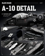 A-10 Warthog Attack Aircraft Building Block Military Fighterjet Set Kids 6+