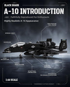 A-10 Warthog Attack Aircraft Building Block Military Fighterjet Set Kids 6+
